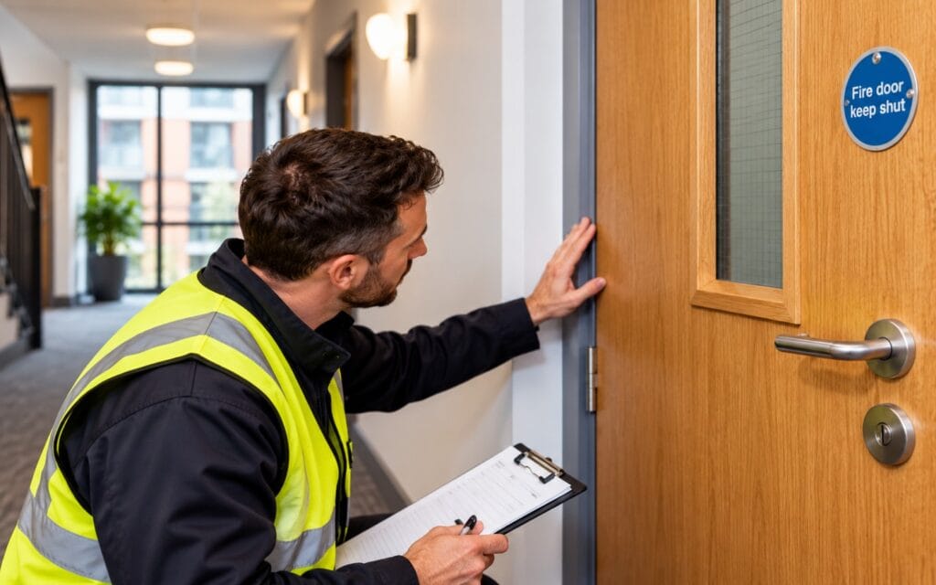 fire doors in blocks of flats