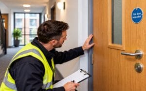 fire doors in blocks of flats